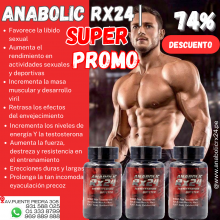 ANABOLIC RX24 CAPSULAS NATURALES DEL PODER SEXUAL Y DEPORTIVO SEXSHOP 931568025